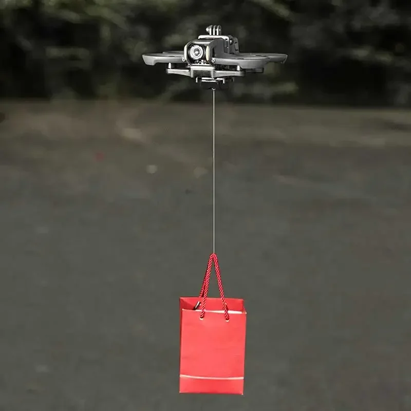 

Airdrop System for DJI Avata 2 Drone Top Extension Mount Holder Air-dropping Dropper Fishing Gift Rescue Deliver Thrower