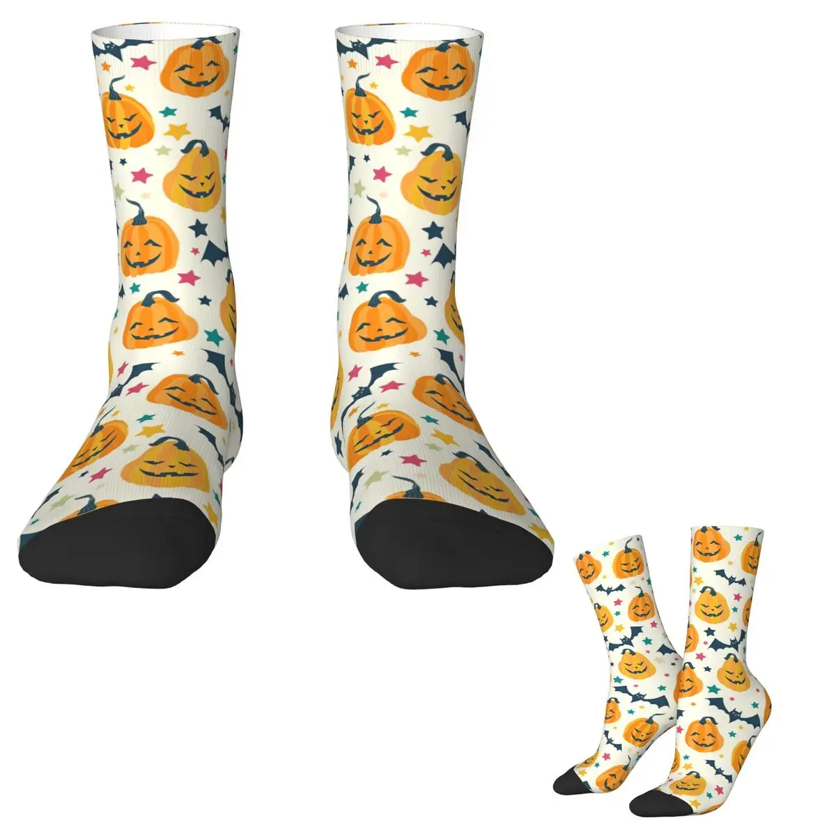 Halloween Pumpkins Ghost Brat (9) Socks Fashion Stockings Winter Non Skid Men Socks Soft Pattern Outdoor Socks