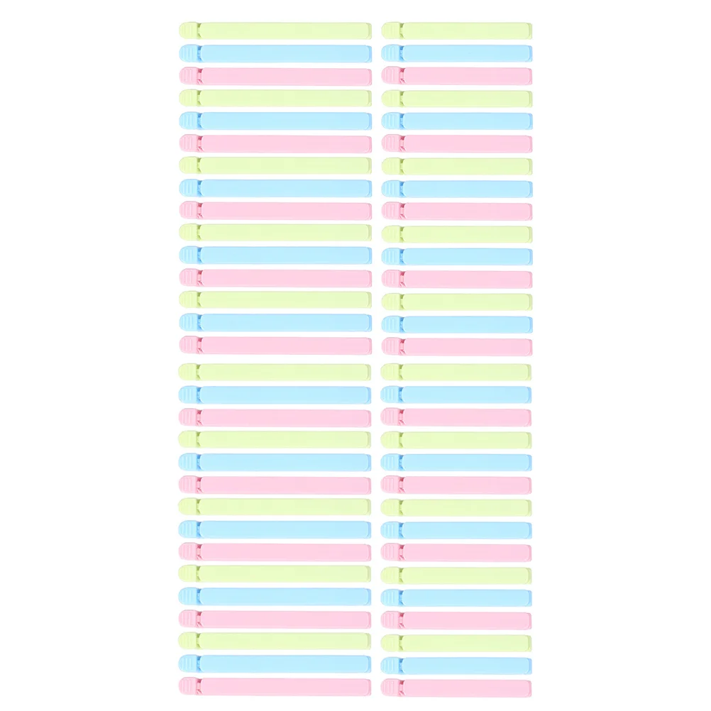 

60Pcs PP Sealing Clips Multi-Function Food Bag Sealers Easy Buckle Design Fresh Keeper Sealing Clips Food Accessory