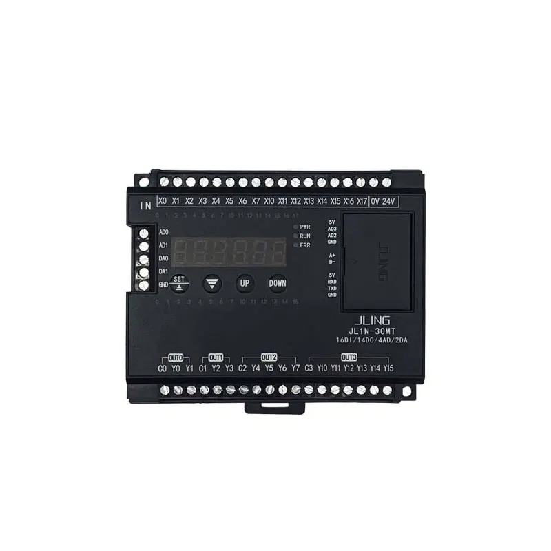 PLC Industrial Programmable Logic Controller Board Transistor Output 32-Bit CPU without/with D114 LED