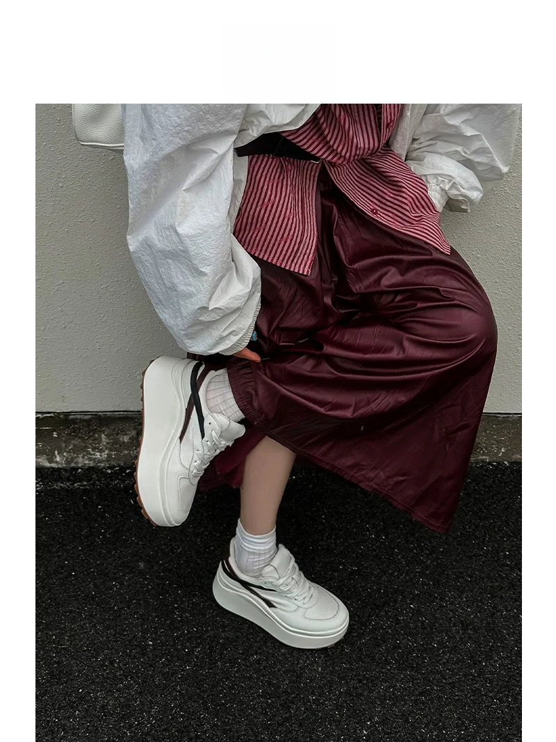 

SGIRL TWTW Women's Casual oes Breathable Spor Thi Bot Platform Sneakers Versatile Comfortable Low Top Faionable