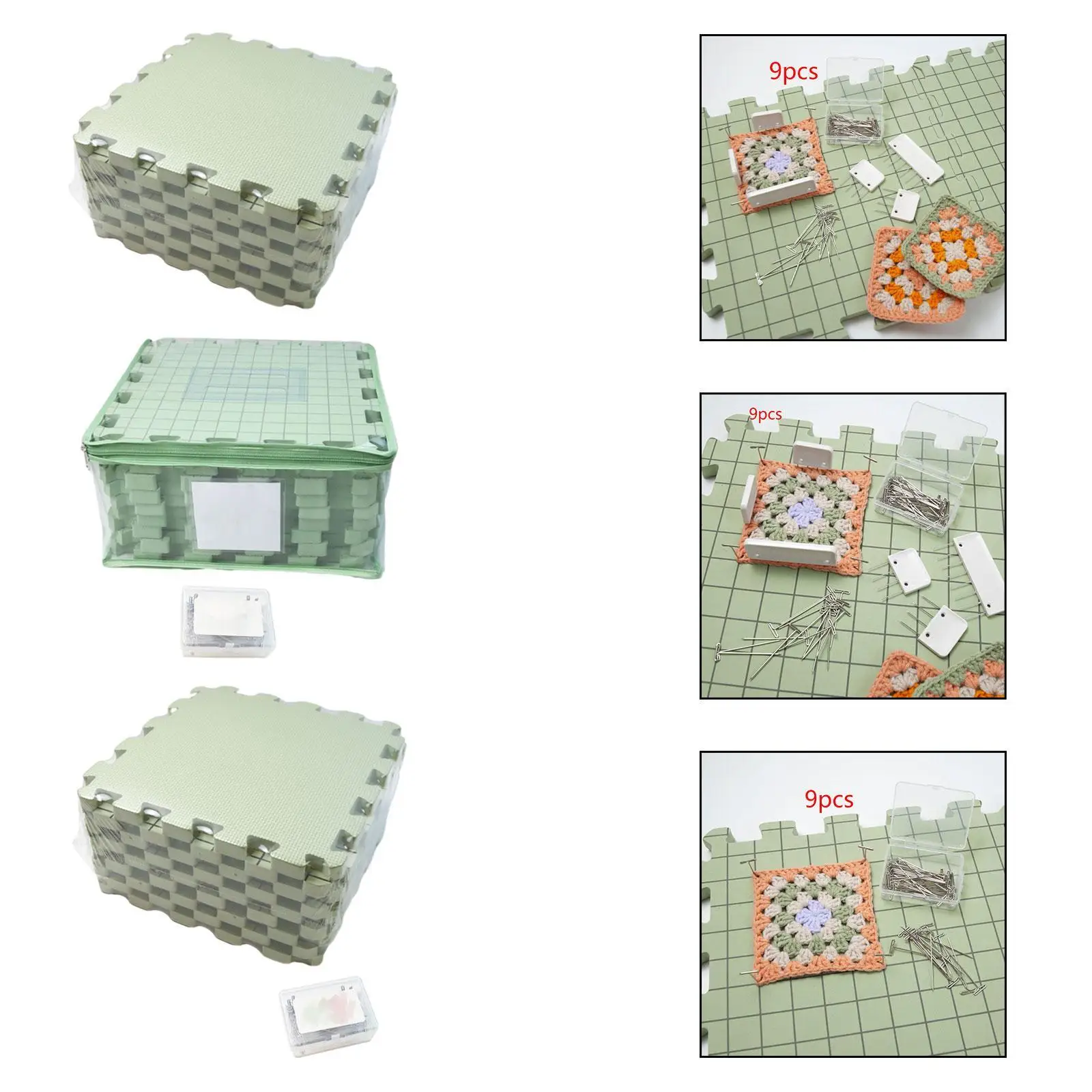 Örgü için Engelleme Paspasları Taşınabilir Taşıması Kolay Aksesuarlar Hediye El Sanatları Tığ Işi Acemi Yetişkinler için Izgaralar ile Örgü Sevgilisi