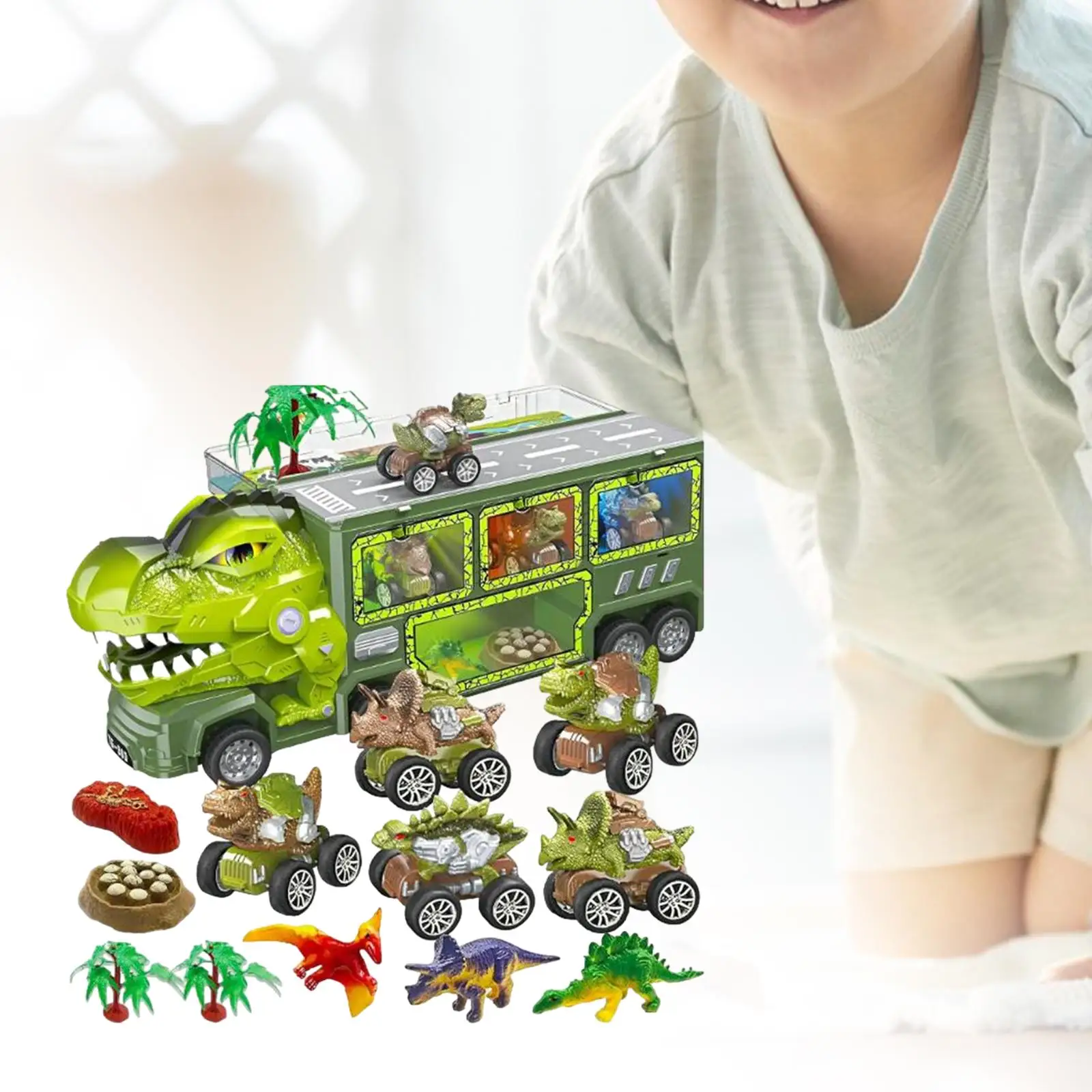 

Грузовик-переносчик динозавров, новинка, тираннозавр, игрушечный автомобиль