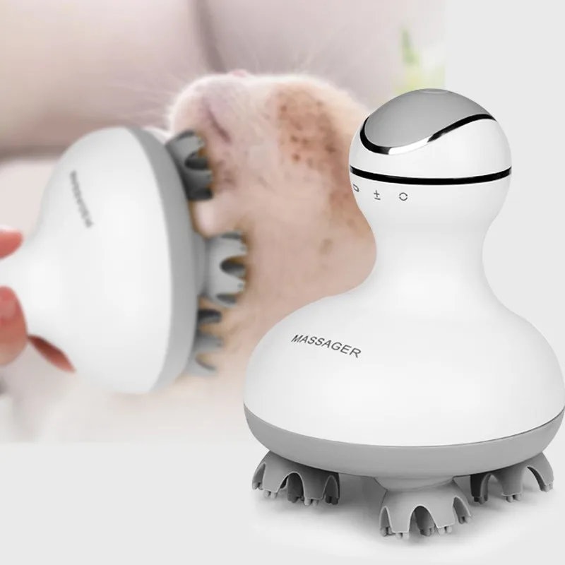 Wireless Waterproof Electric Hair Head Scalp Massager for Cat Dog Massager - view 4