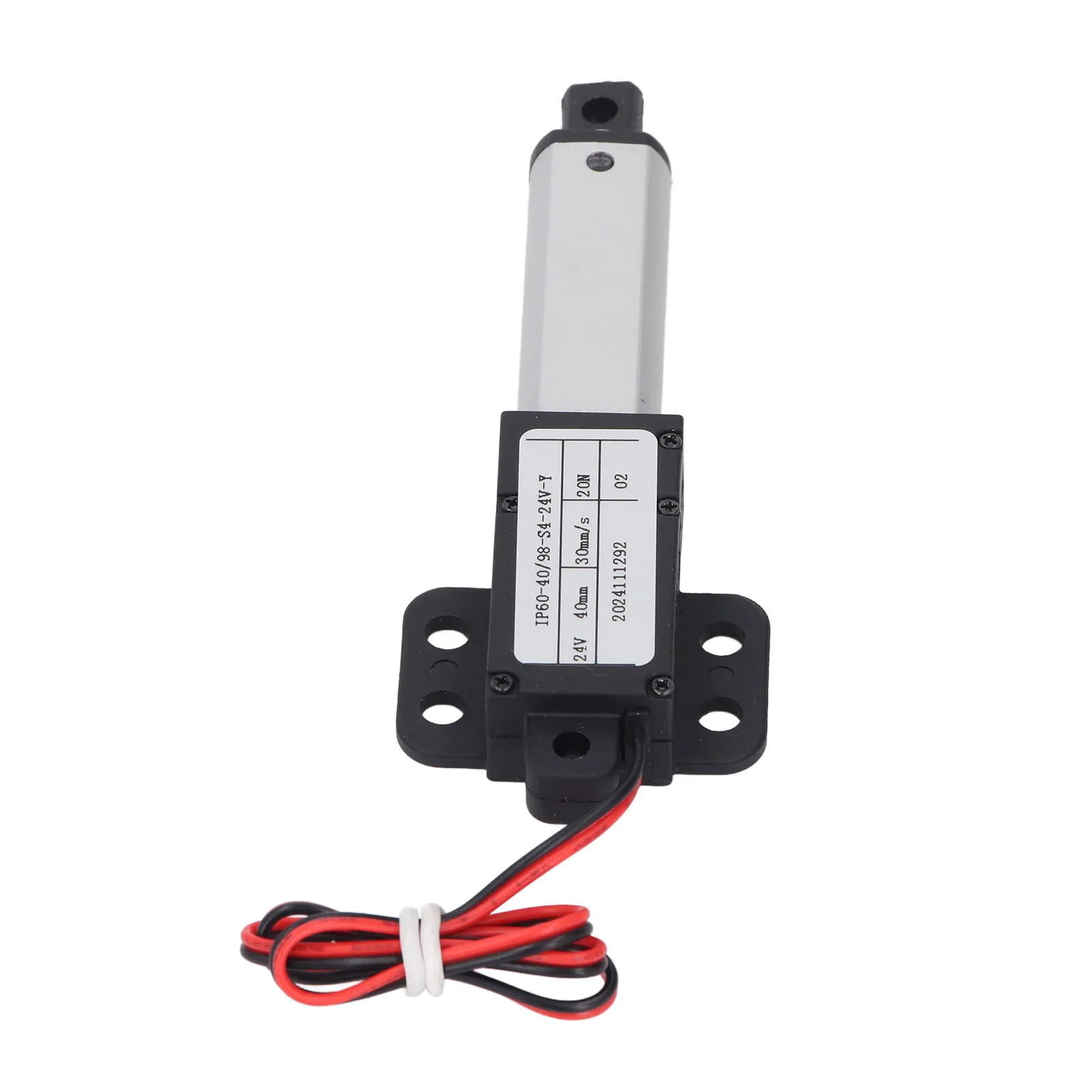 المحرك الخطي الكهربائي الصغير 24 فولت تيار مستمر محرك الحركة المقاوم للماء ل أريكة روبوت سيرفو 40 مللي متر السكتة الدماغية 30 مللي متر/ثانية سرعة 20N التوجه