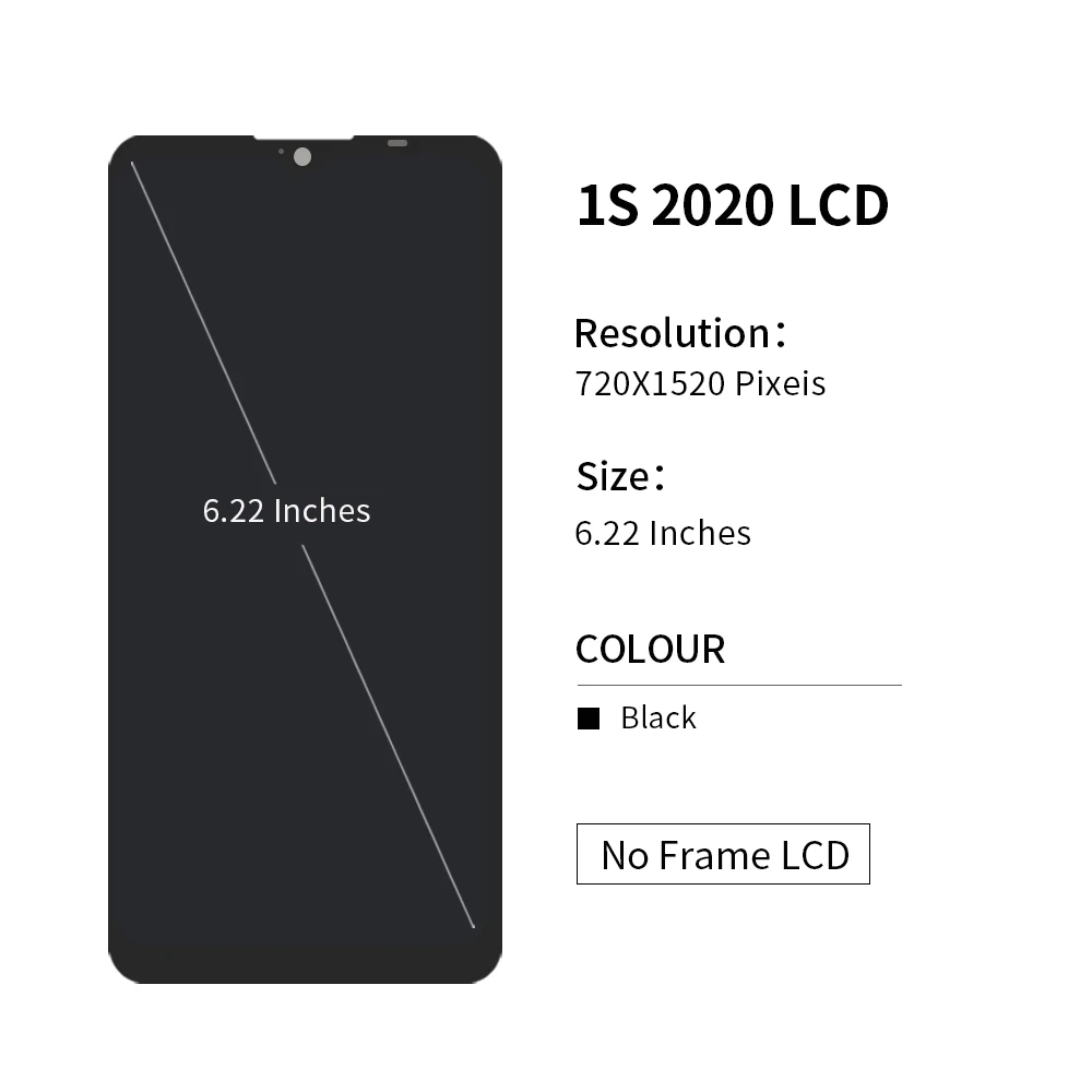 For Alcatel 1S 2020  5028 LCD Display Touch Screen Digitizer Assembly For Alcatel 1V 2020 5007  Display  Replacement Parts