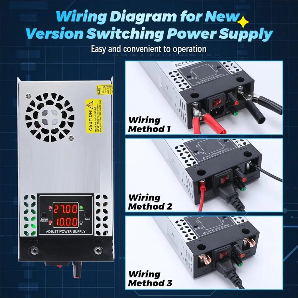 A1248P ~Adjustable Power Supply 0-50V 0-10A 500W Switching Power Supply Transformer 230V to 12V 24V 48V 50V Transformer Eu Plug