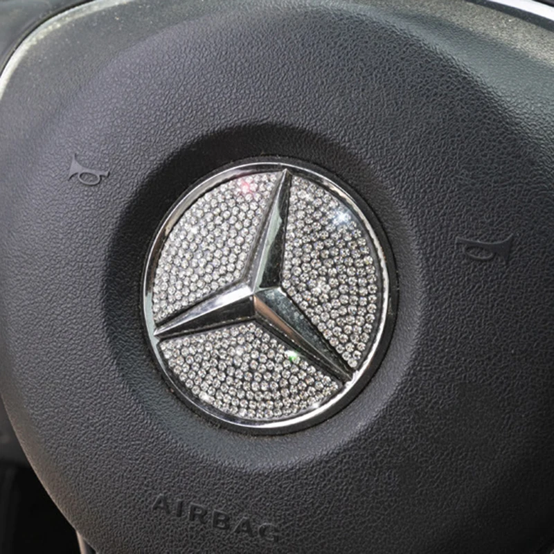 

Sterring Wheel Stickers for Mercedes Benz A/C/E Class GLA/CLA/GLC Car Accessories Para Carro Auto Interior Decorations
