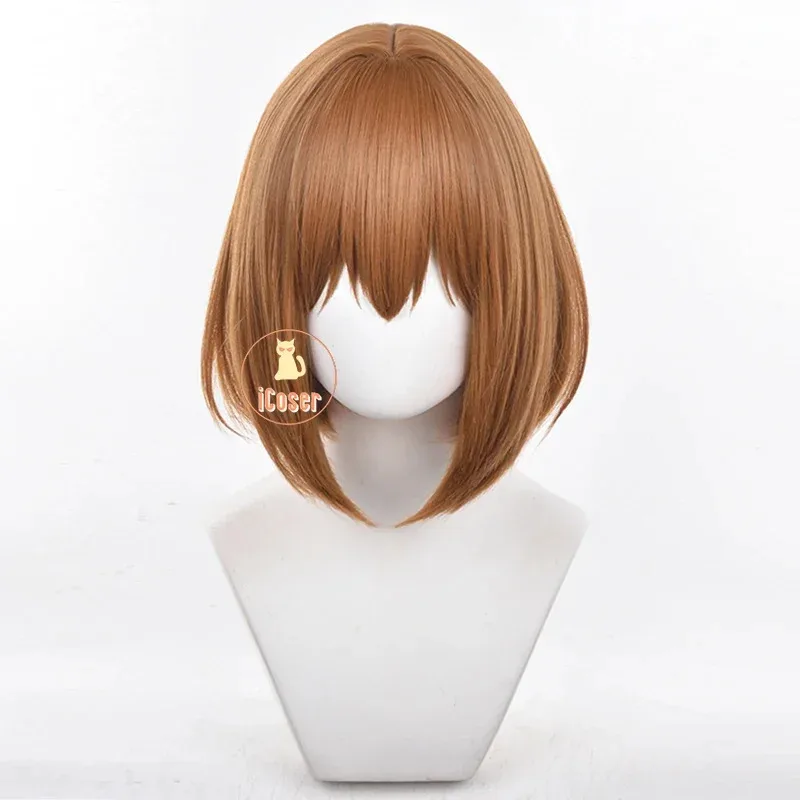 

Noko Shikanoko Cosplay Wig Anime My Deer Friend Nokotan Orange Short Hair Halloween Party for Women Girls Role Play k;3,c'5.b;8'
