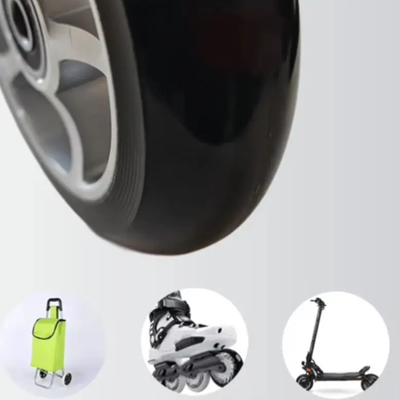 

2 шт., колеса для трюкового скутера, шины для спортивных скутеров, диаметр 100 мм, легкосплавный обод шириной 24 мм для скейт-парка и улицы