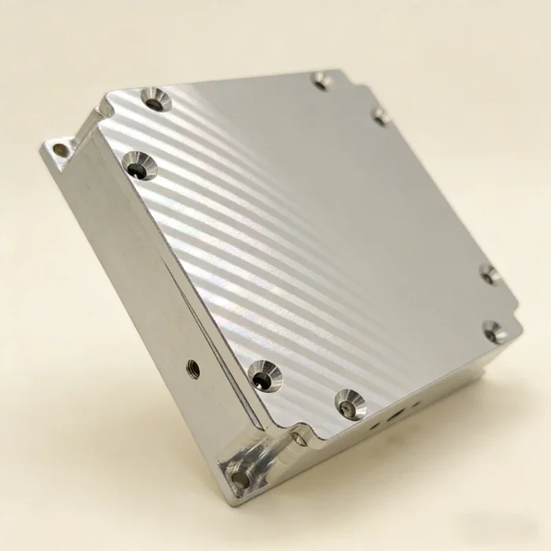 Metal Box,Aluminum Shell,Shielding Box,Length 70mm,Width 70mm,Height 19mm,SMA Connector,Through-hole Capacitor Power Supply