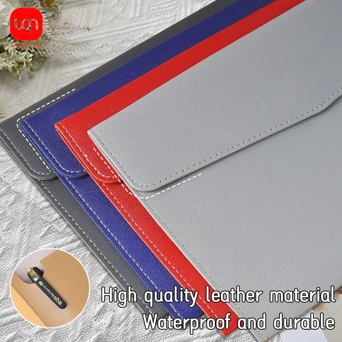 Picture 6: WQN-A5 Document Bag,Waterproof,Wear-Resistant,Classic Buckle Design,Capacity Document Bag,Business Office Stationery Supplies