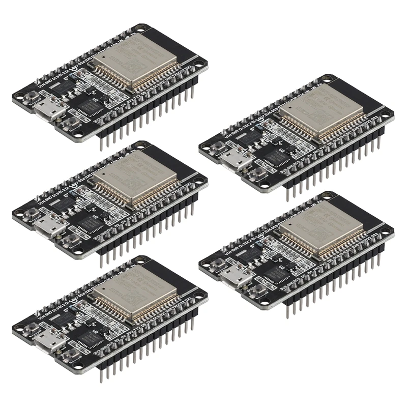 

5 PCS ESP32 WROOM-32 Development Board Ultra-Low Power Consumption Dual Core Wireless Module