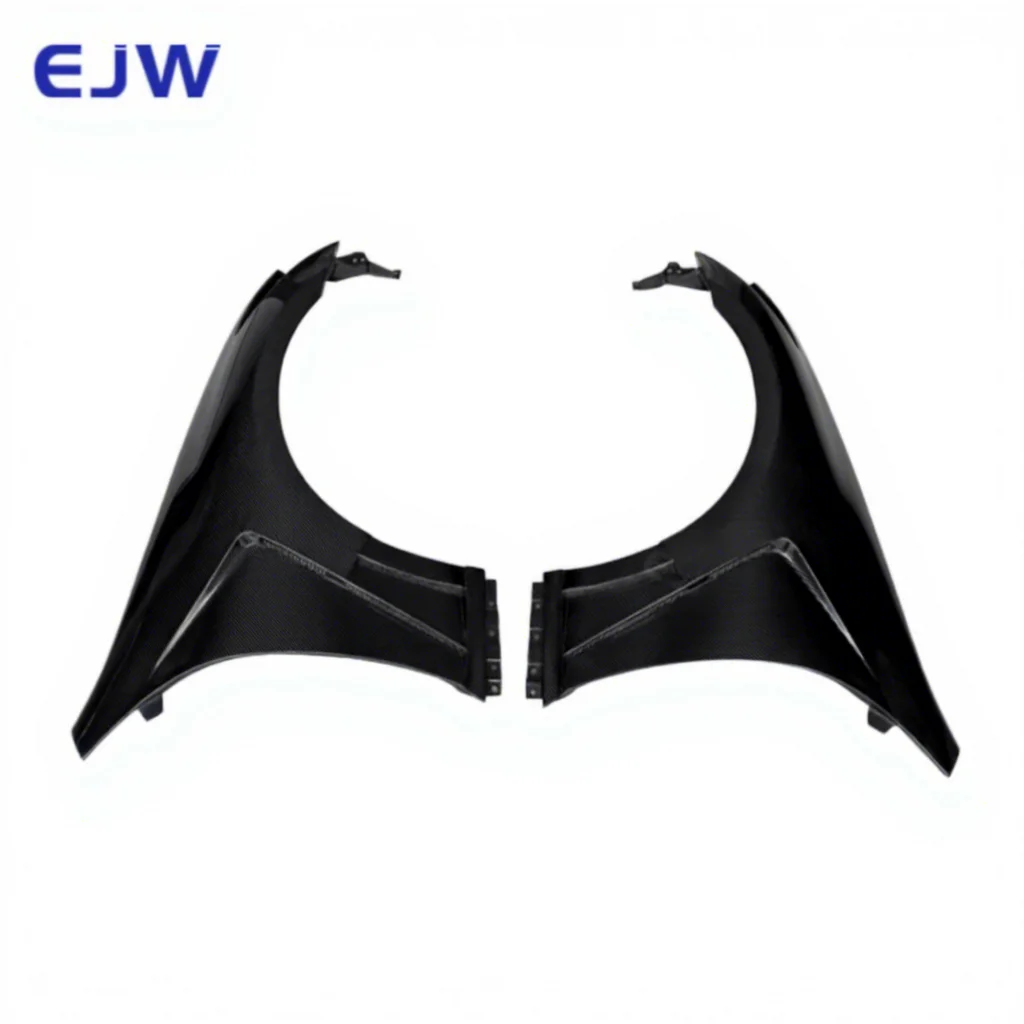 

For 2007-2013 Infiniti G37 Two-Door Carbon Fiber Black Front Fender Durable High Quality Modified Mudguard 100% Fitment 1 Year