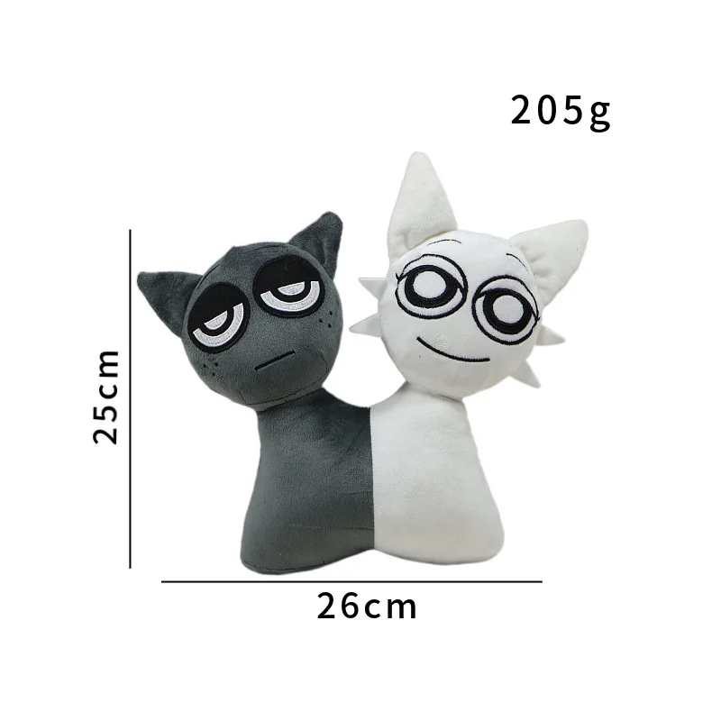 25 سنتيمتر Kawaii sprunki ألعاب من القطيفة دمية مضحك sprunki ألعاب من نسيج مخملي لينة محشوة الحيوانات لعب للأطفال هدايا عيد ميلاد الاطفال