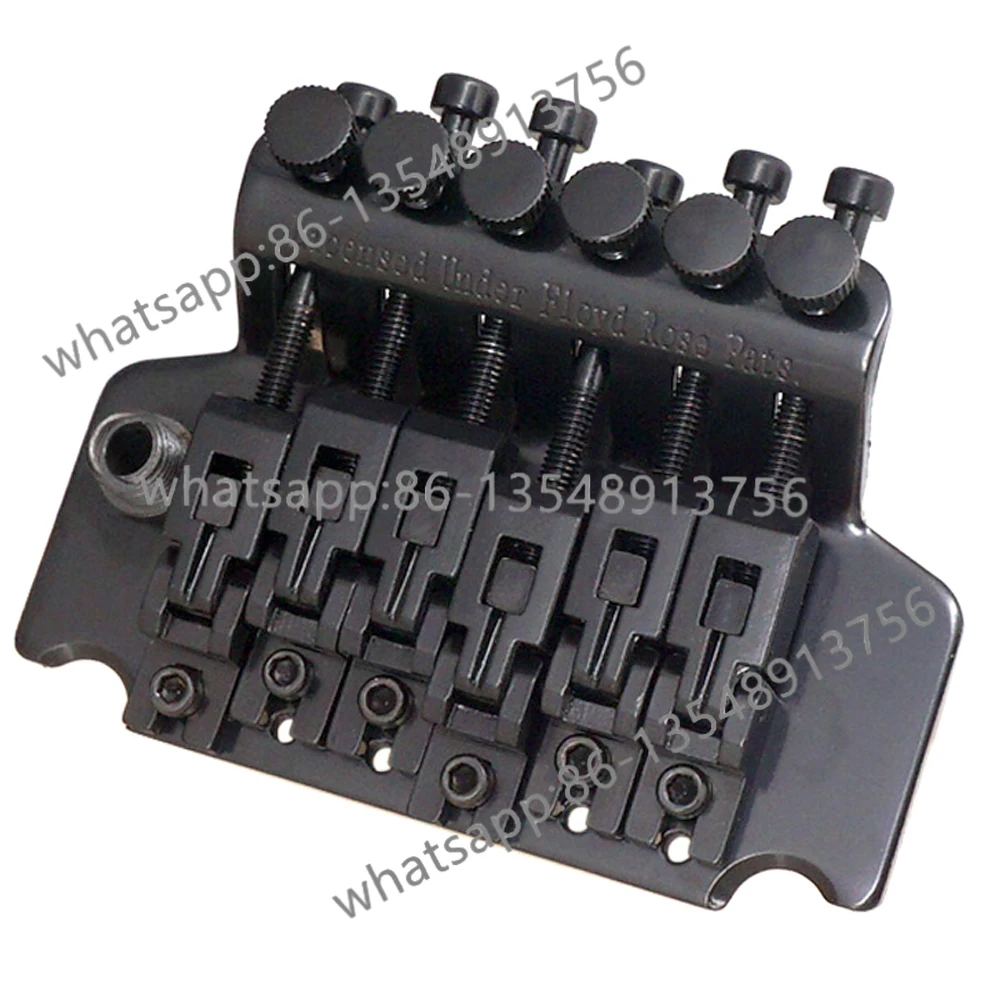 

6-струнная система седла с двойным рулонным хвостом для электрогитары, замена хвоста гитары из цинкового сплава