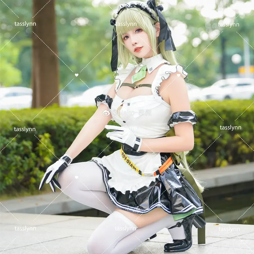 NIKKE bogini zwycięstwa Anime Cosplay kostiumy Soda Cosplay dla kobiet Soda skórzana pokojówka mundur słodkie kostiumy na Halloween