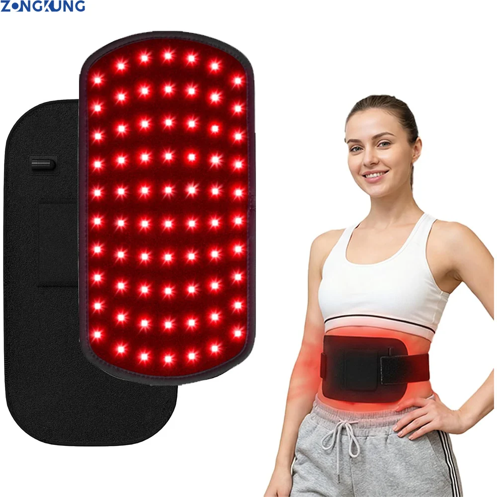 

Infrared LED Heating Massage Belt Red Light Pad 660nm 850nm Waist Back Abdomen Knee Joint Relaxation Full Body