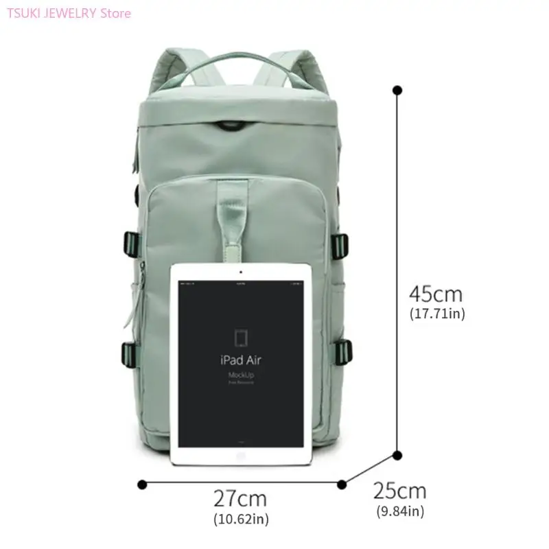 حقيبة سباحة 62KE مع حقيبة رياضية منفصلة جافة ورطبة وحقيبة ظهر للشاطئ وحقيبة لياقة بدنية