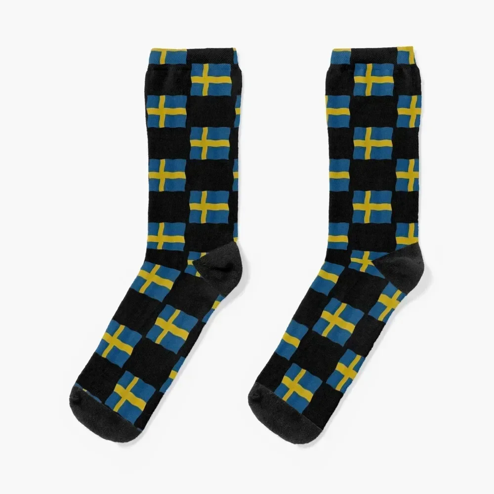 

Swedish flag Socks essential aesthetic floral Rugby Socks Male Women's
