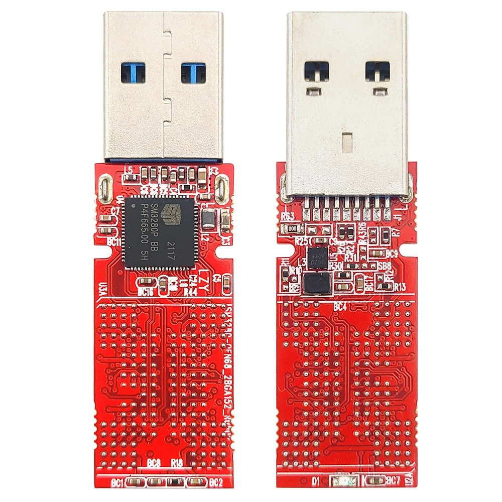 SM3280BB Main Control Board PCB Module for BGA132 Two-Sided Soldering DIY USB3.0 U Disk 8CE Dual Channel