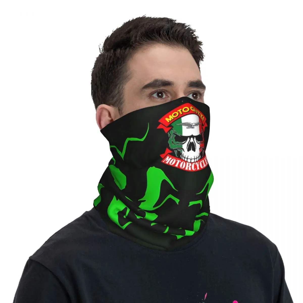 Calavera Italia Cafe RACER ผ้าคลุมหน้าและคอวิบาก motocross Bandana หน้ากากปิดหน้าพิมพ์ลาย Moto guzzi Balaclava ขี่ unisex ฤดูหนาวผู้ใหญ่