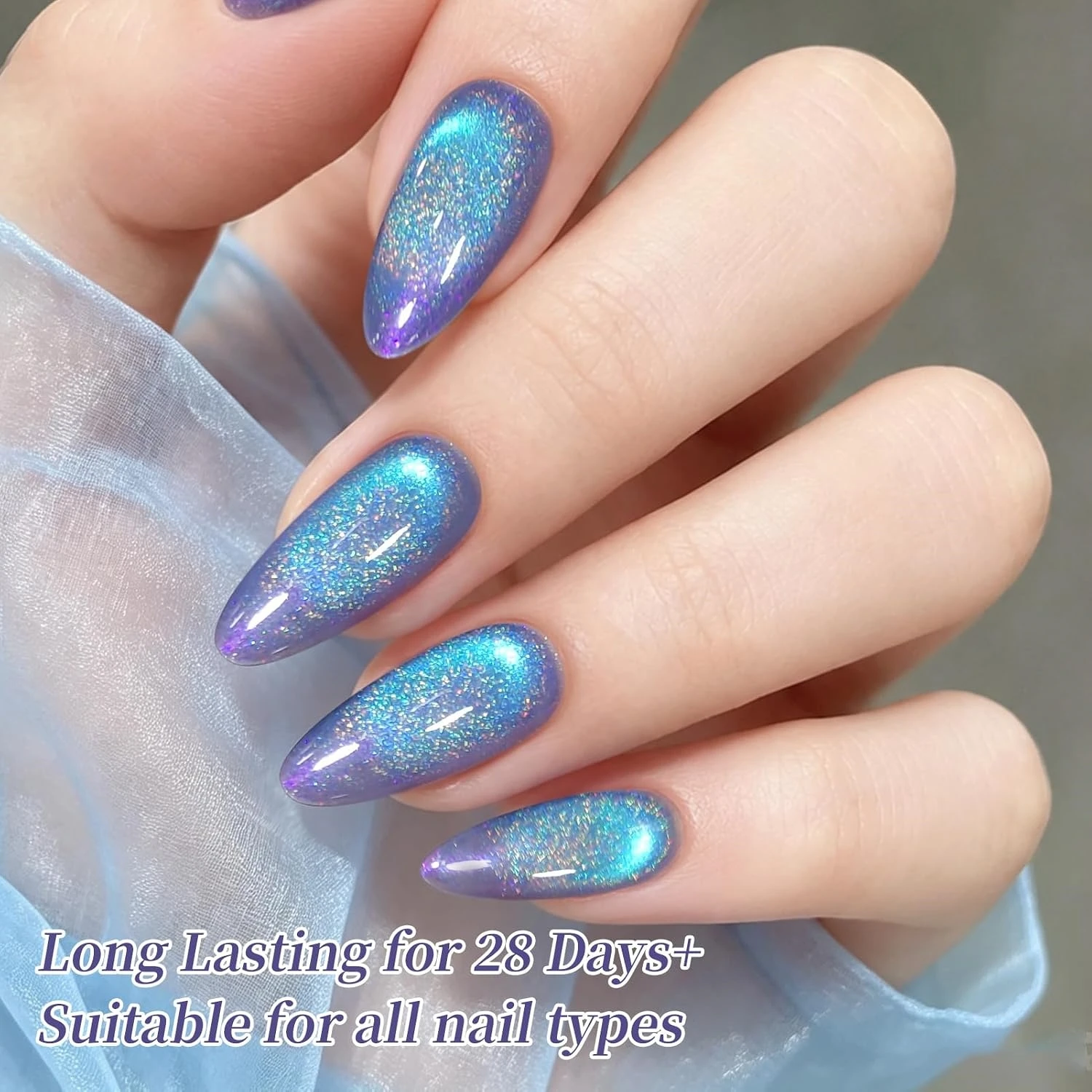 15ml Blue Purple Holographic A - Nail Art Violet recension och pris