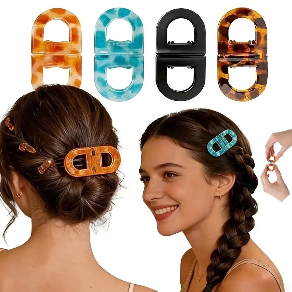 

Магнитные заколки для волос с сильной фиксацией, профессиональные салонные зажимы для разделения прядей, нескользящие заколки для укладки для женщин и девушек, набор инструментов для создания причесок
