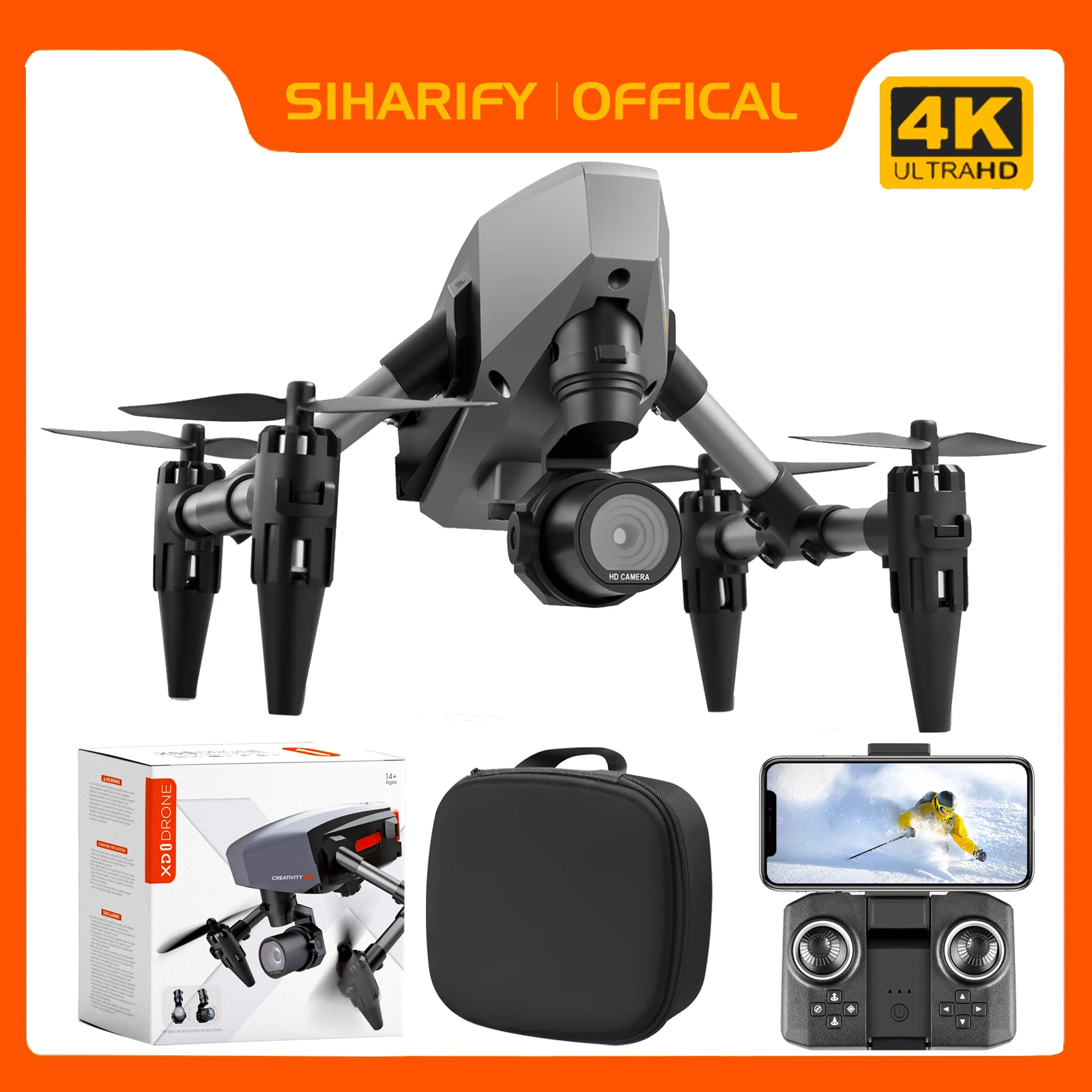 RC Quadcopter Optical Flow Hover WIFI FPV Drone With Wide Angle HD 4K 1080P Camera Height Hold RC Quadcopter Dron Gift Toy