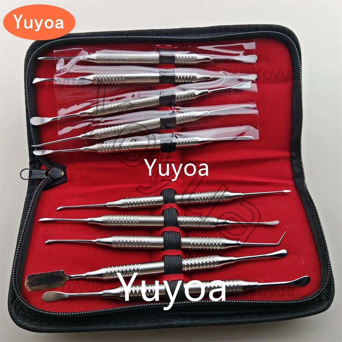 10pcs/set Double Ends Dental Implant Periosteal Elevator Tool for Retracting Separator Dental Surgical Supplies