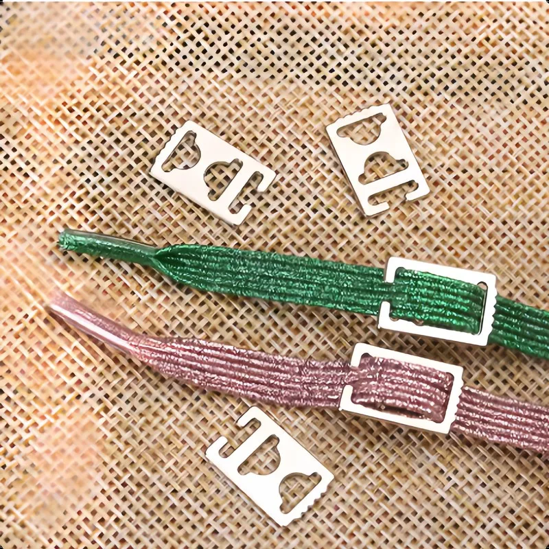 44 pcs No-Tie Shoelace Fasteners, Secure Hold on Laces and Stainless Steel Material, ideal for Running Shoes