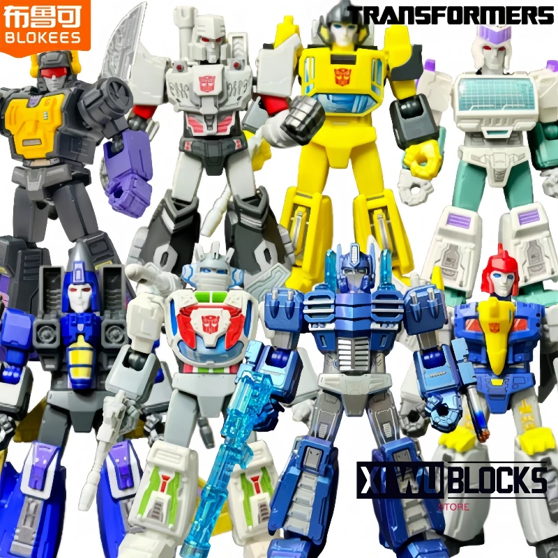 

BLOKEES Building Block Transformers Star Edition Vol.6 Optimus Prime Megatron Ratchet Assemble Model Ornaments Movable Toy Gifts