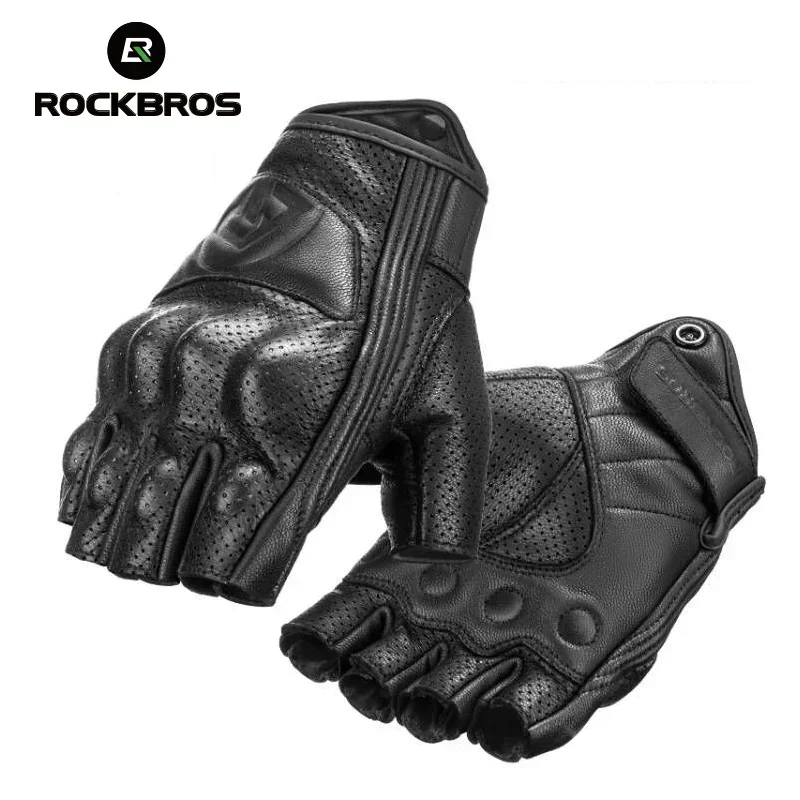 ROCKBROS Bicycle Men Women Gel Protector Tactical Motorcycle Gloves Sport Short Bike Gloves Breathable Half Finger Gloves