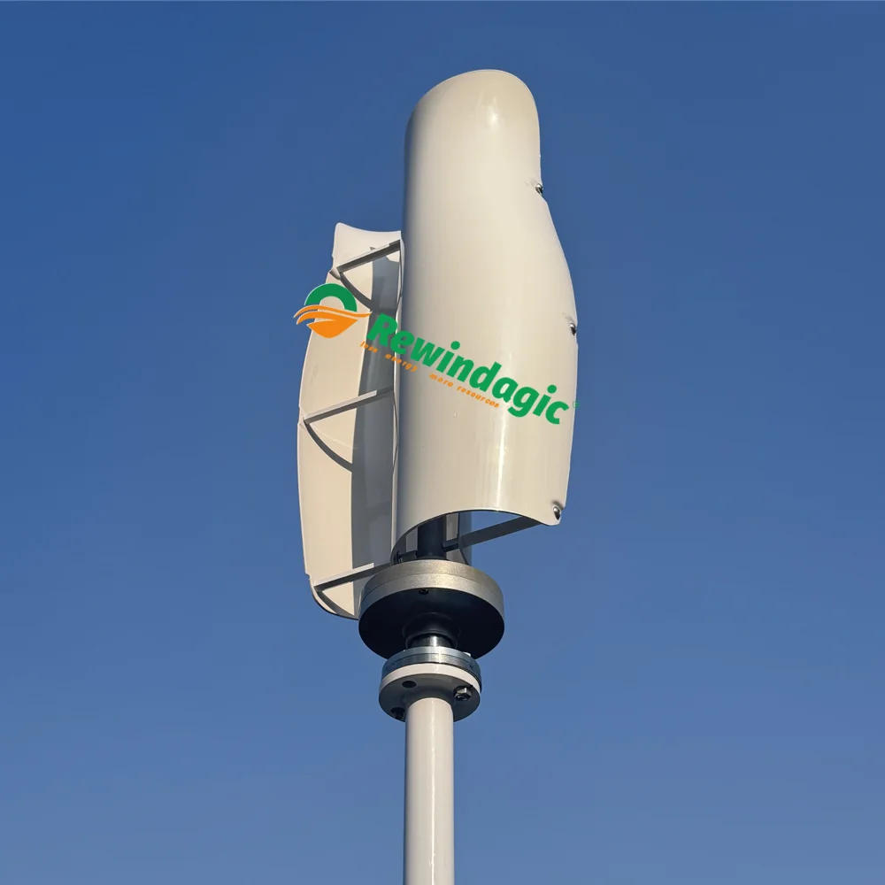 10KW Vertical Axis Wind Turbine Generator 24V 48V Low Noise Low Start Wind Speed Home Appliance For Off Grid System Output 220V