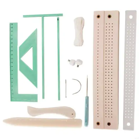 2025 New Bookbinding Kits 바인딩 도구 스페이서 L 모양의 통치자 수제 공예 키트와 함께 세트하는 Bookbinding Ruler Best5