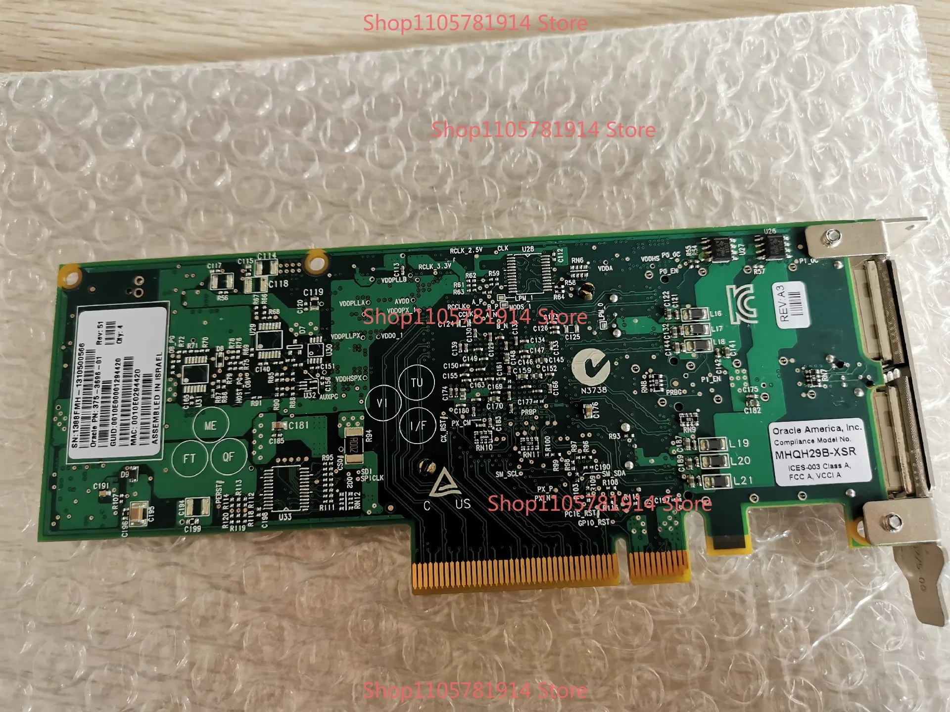 For MHQH29B-XTR PCI-E Dual Port 46M2201 Infiniband QSFP HCA Fiber Optic Network Interface Card 40GB