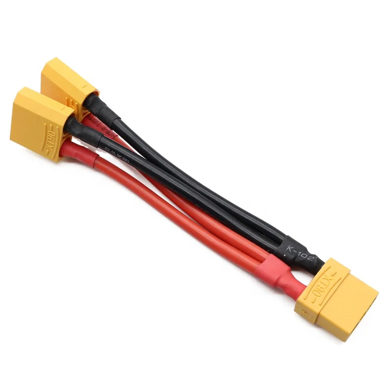 10PCS Amass XT90 12AWG 100mm Silicone Wire Adapter Cable Extension RC Lipo Battery Parallel Connectors Connectors Adaptor Batter