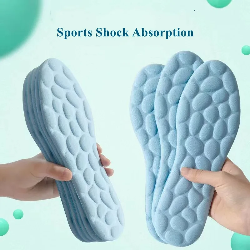 2 Stück/4 Stück Fußmassage-Einlegesohle, atmungsaktiv, bequem, weiche Einlegesohle, Memory-Schaum-Sohle, Sport-Einlegesohle für Herren und Damen – Detail 7