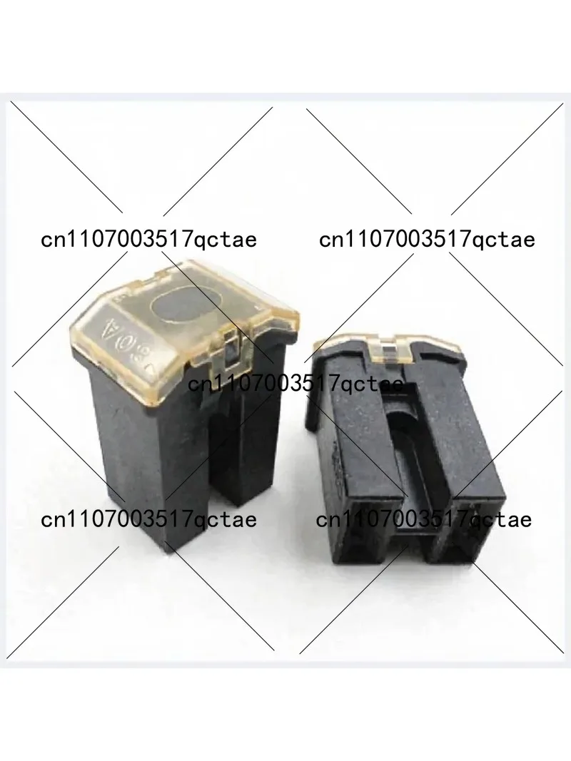 3pcs 80A Long Foot Fuse Box, Square Interpolation Fuse for Automotive Replacement