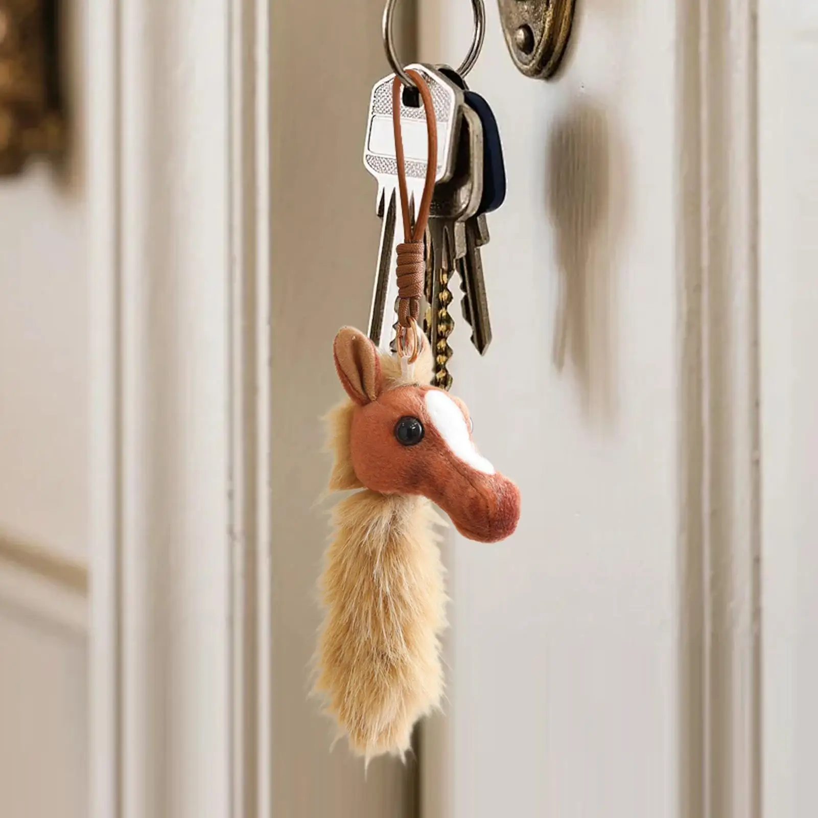 حقيبة الحصان سحر الحصان رئيس قلادة أفخم المفاتيح للنساء الرجال الاطفال محفظة محفظة ظهره الديكور المنزل المدرسة