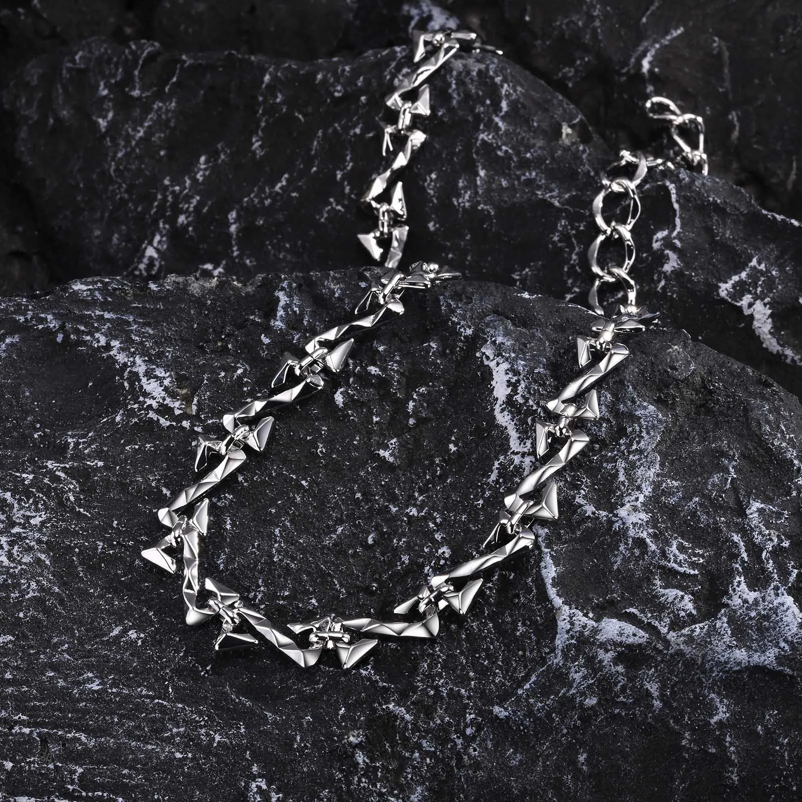 Vnox 11mm Chain Necklaces for Men Women, Silver Color Unisex Chain