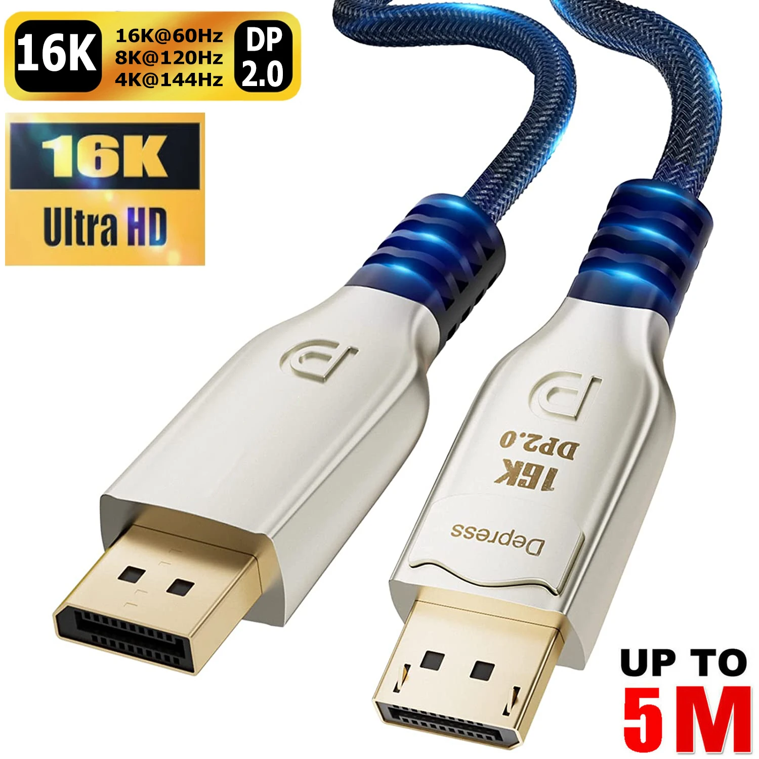 مُحوّل كابل DisplayPort 2.0 إلى DP: تقييم شامل لأداء عالي الدقة ودعم 16K بجودة ممتازة