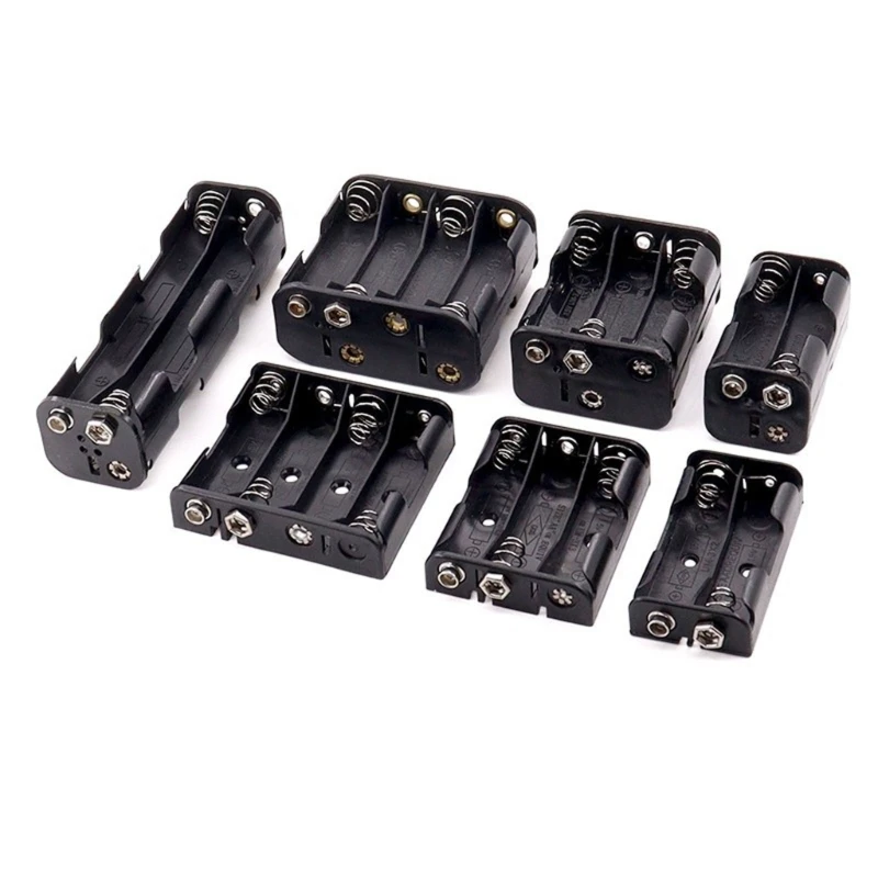 2/3/4/6/8 Slots LR06 Battery Holder Connector Storage School Physical Electrical Circuit Experiment Equipment Physics Teaching