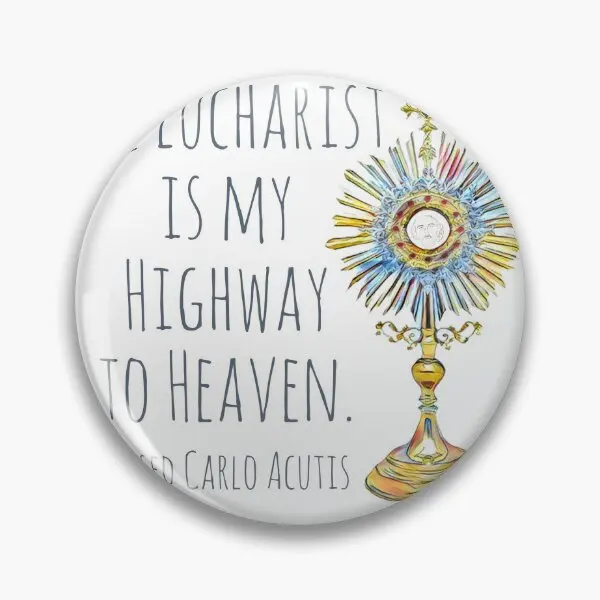 Blessed Carlo Acutis Eucharistic Miracle  Soft Button Pin Cartoon Funny Fashion Metal Badge Brooch Lapel Pin Collar Lover Hat