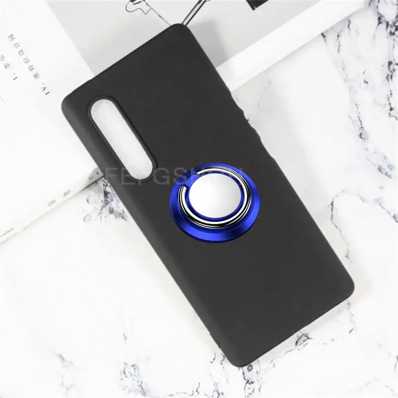 For LG Velvet Case 2Pro Back Ring Holder Bracket TPU Soft Silicone Phone protect Case Anti falling shell