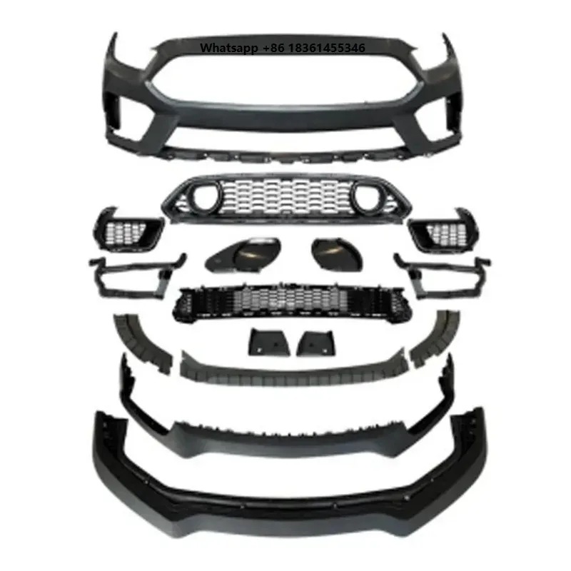 For Mustang 2015-2017 High Quality Car Auto Parts Body Kit Grille Lip h1 Style Front Bumper