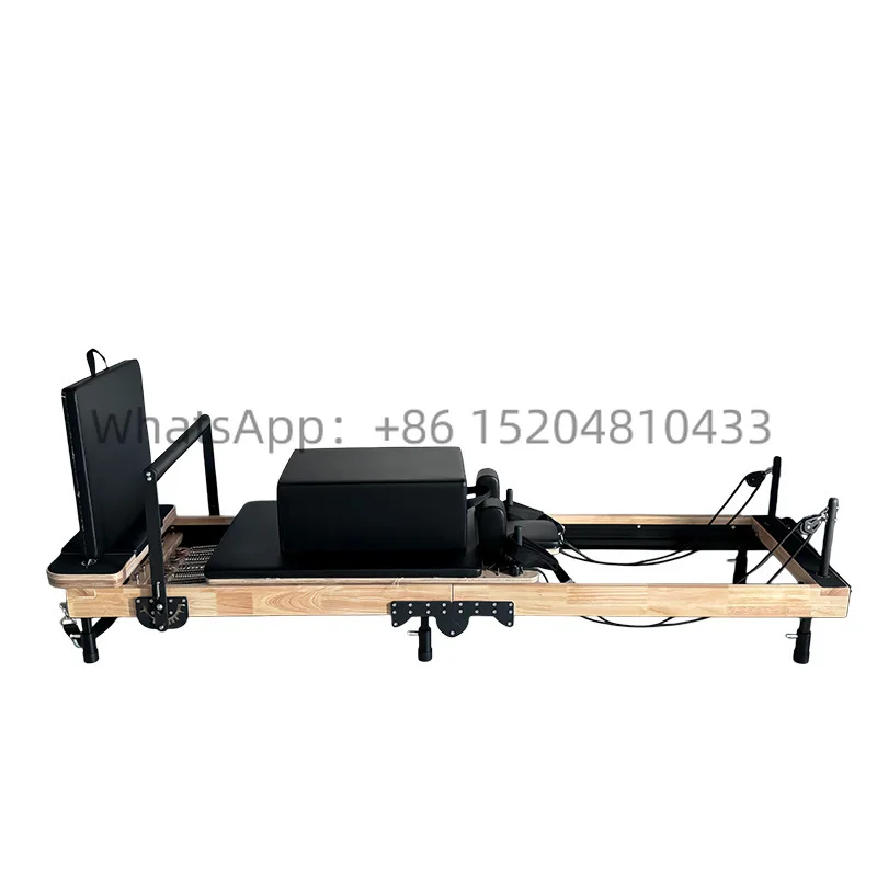 Foldable Wooden Pilates Reformer Flat Bed Space Saving Pilates Training Bed Gyrotonic Yoga Studio Private Trainer Equipment