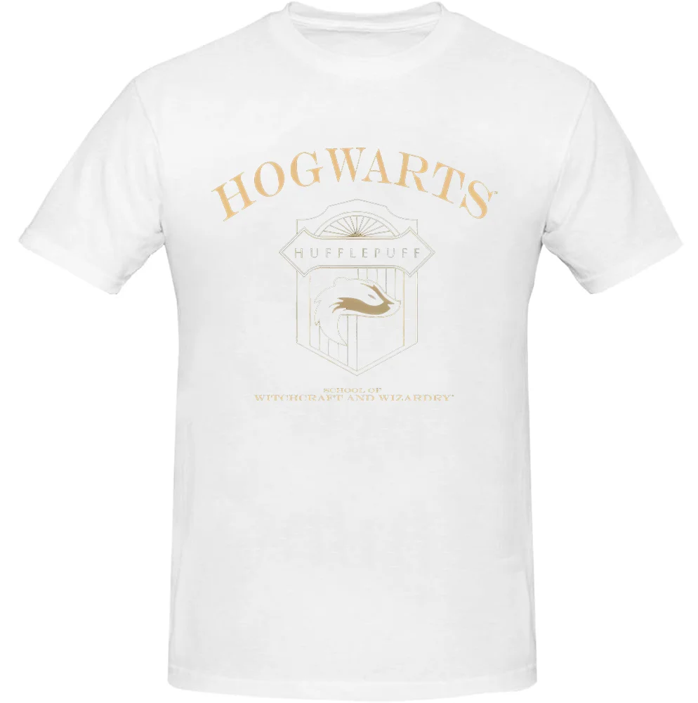 Bioworld Mens Black Hogwarts Hufflepuff Short Sleeve Shirt