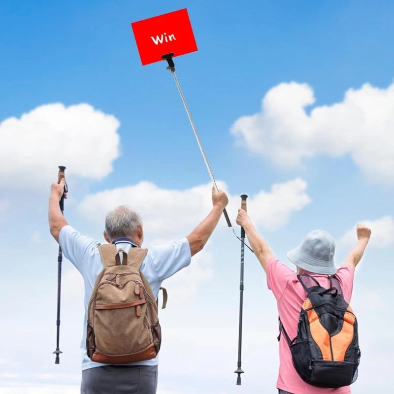 Guide Portable Sign Holder for Parades and Protests Adjustable Handheld Display Stand for Indoor Outdoor Activities