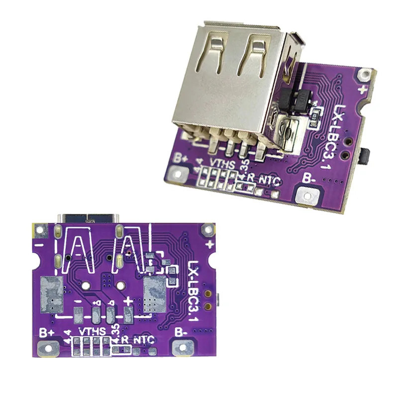 5V to 4.2V mini type-c charger motherboard 3A charging and discharging integrated module can charge mobile phones 5V to 4.2V